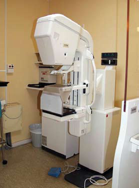 Bilde 2. Utstyr for mammografiundesøkelse.